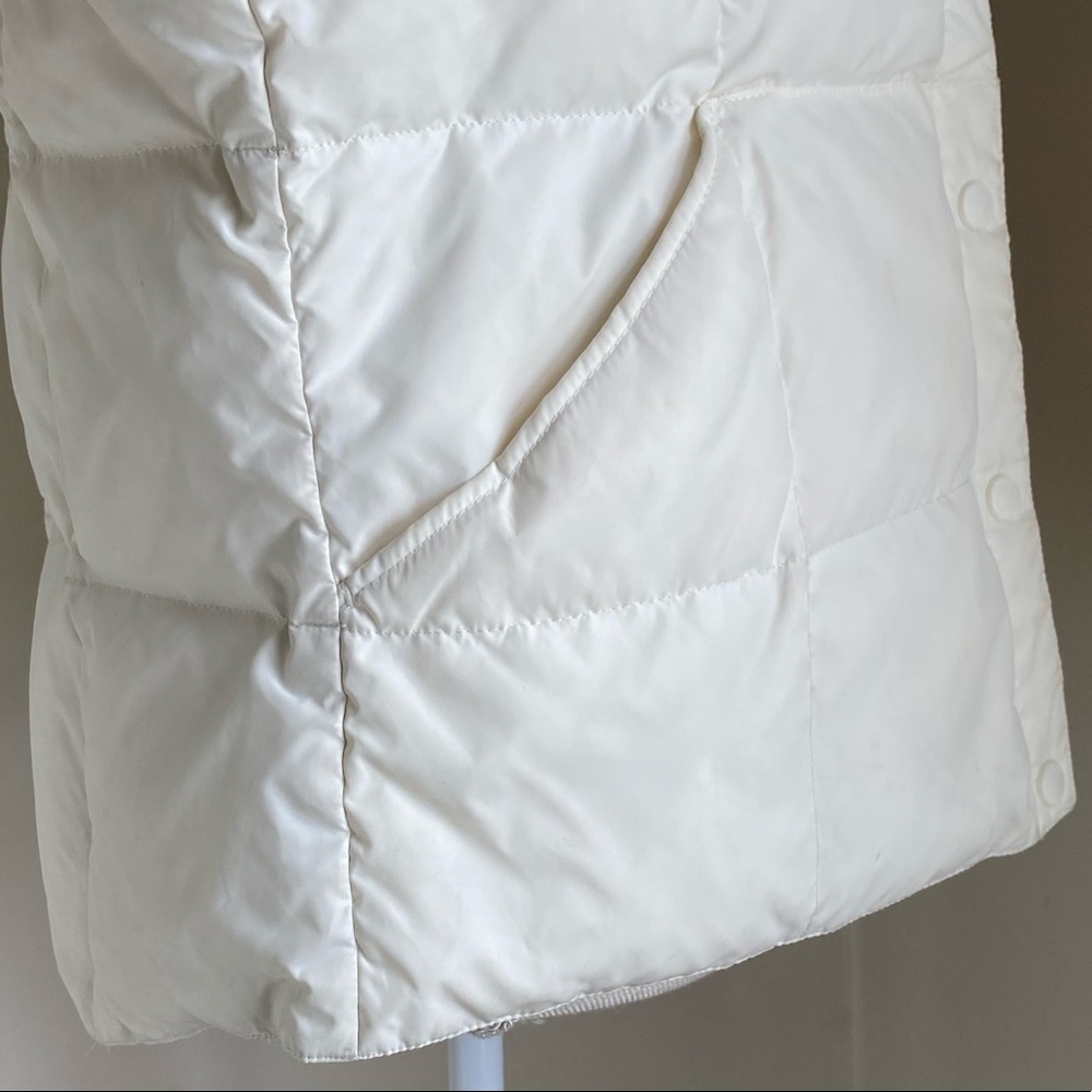 Lands' End Off-White Puffer Vest, S - Picture 10 of 16